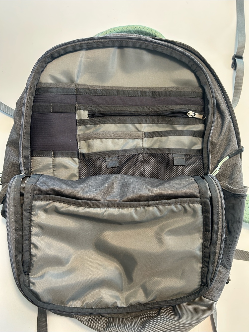 The North Face Gray Recon Backpack with Mint Accents - Picture 4 of 12
